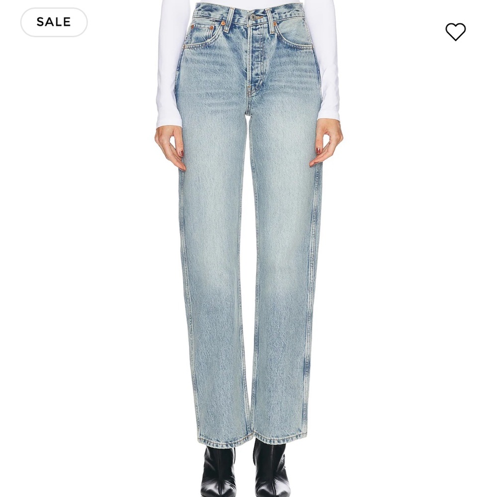 Re done 90s high rise loose jeans denim size 28 brand new